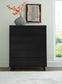 Danziar King Panel Headboard with Mirrored Dresser, Chest and Nightstand