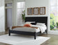 Danziar Queen Panel Bed with Mirrored Dresser and 2 Nightstands