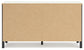 Cadmori Full Upholstered Panel Bed with Dresser