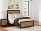 Vertani Full Panel Bed with Mirrored Dresser and Chest