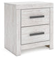 Cayboni Full Panel Bed with Mirrored Dresser, Chest and 2 Nightstands