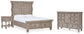 Harrastone Queen Panel Bed with Dresser and Nightstand