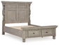 Harrastone Queen Panel Bed with Dresser and Nightstand