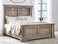 Blairhurst California King Panel Bed with Mirrored Dresser, Chest and 2 Nightstands