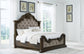 Maylee California King Upholstered Bed with Dresser and Nightstand