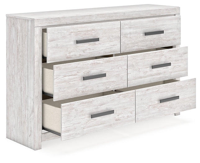 Cayboni King Panel Bed with Dresser