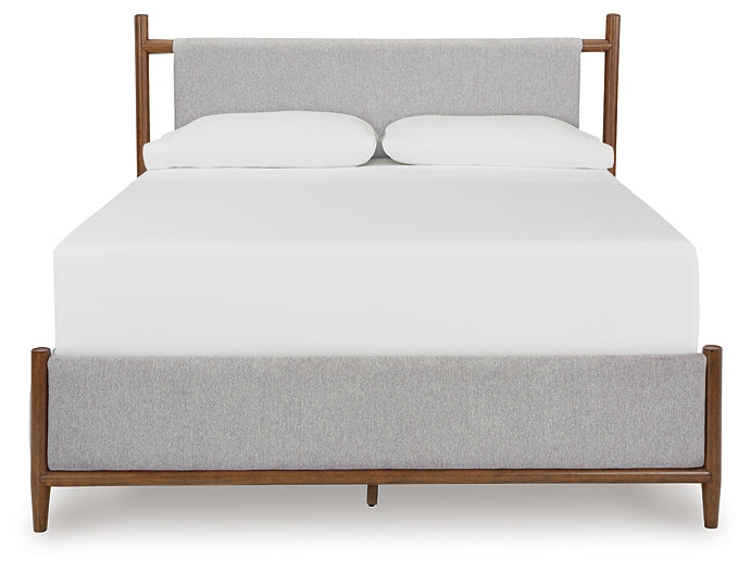 Lyncott King Upholstered Bed with Dresser