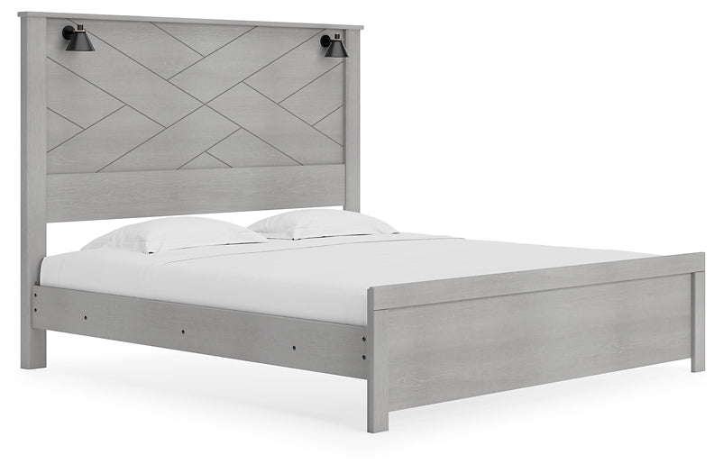 Cottonburg King Panel Bed with Dresser and 2 Nightstands