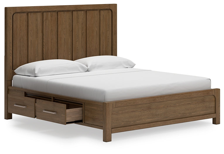Cabalynn California King Panel Bed with Dresser and Nightstand