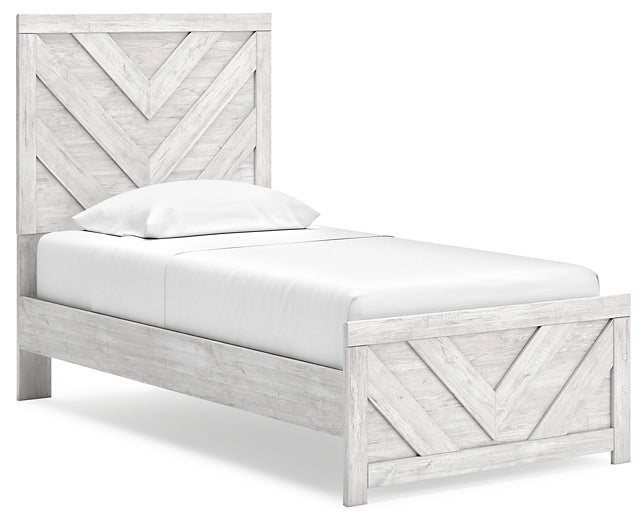 Cayboni Twin Panel Bed with Dresser