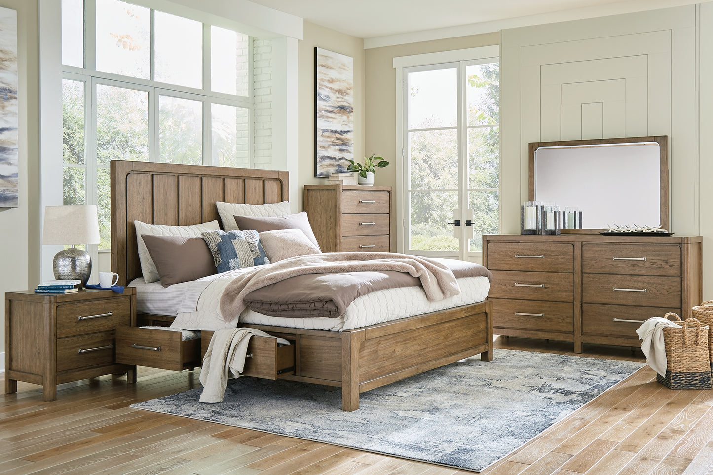 Cabalynn California King Panel Bed with Dresser
