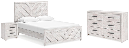 Cayboni Queen Panel Bed with Dresser and Nightstand