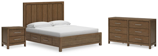 Cabalynn King Panel Bed with Dresser and Nightstand