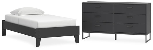 Socalle Twin Platform Bed with Dresser