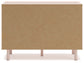 Wistenpine Twin Upholstered Panel Headboard with Dresser