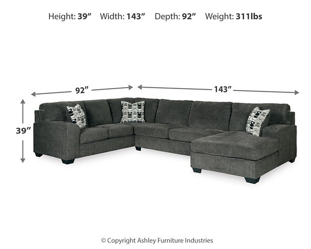 Ballinasloe 3-Piece Sectional with Chaise