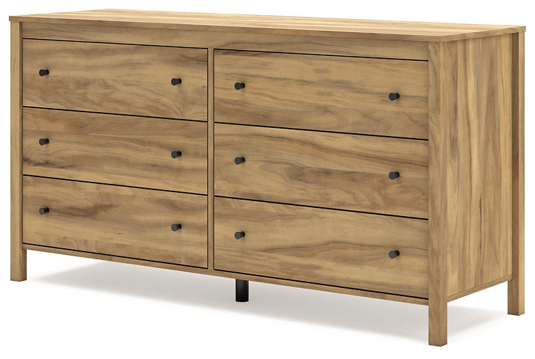 Bermacy Full Platform Panel Bed with Dresser and Nightstand