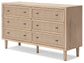 Cielden Full Panel Bed with Dresser and 2 Nightstands