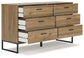 Deanlow Full Platform Panel Bed with Dresser, Chest and 2 Nightstands