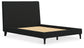 Cadmori Full Upholstered Bed with Mirrored Dresser and 2 Nightstands