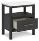 Cadmori King Upholstered Bed with Mirrored Dresser and 2 Nightstands