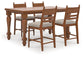 Greddinton Counter Height Dining Table and 4 Barstools