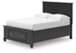 Lanolee Full Panel Storage Bed, Dresser, Mirror and Nightstand