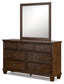 Danabrin Twin Panel Storage Bed, Dresser, Mirror and Nightstand