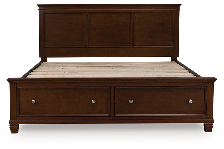Danabrin King Panel Storage Bed, Dresser and Mirror
