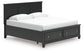 Lanolee King Panel Storage Bed, Dresser, Mirror and Nightstand