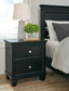 Lanolee King Panel Storage Bed, Dresser, Mirror and Nightstand