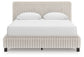 Zuraleus Queen Upholstered Bed, Dresser, Mirror, Chest and Nightstand