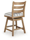 Ridgester UPH Swivel Barstool (2/CN)
