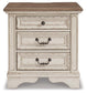 Realyn Three Drawer Night Stand