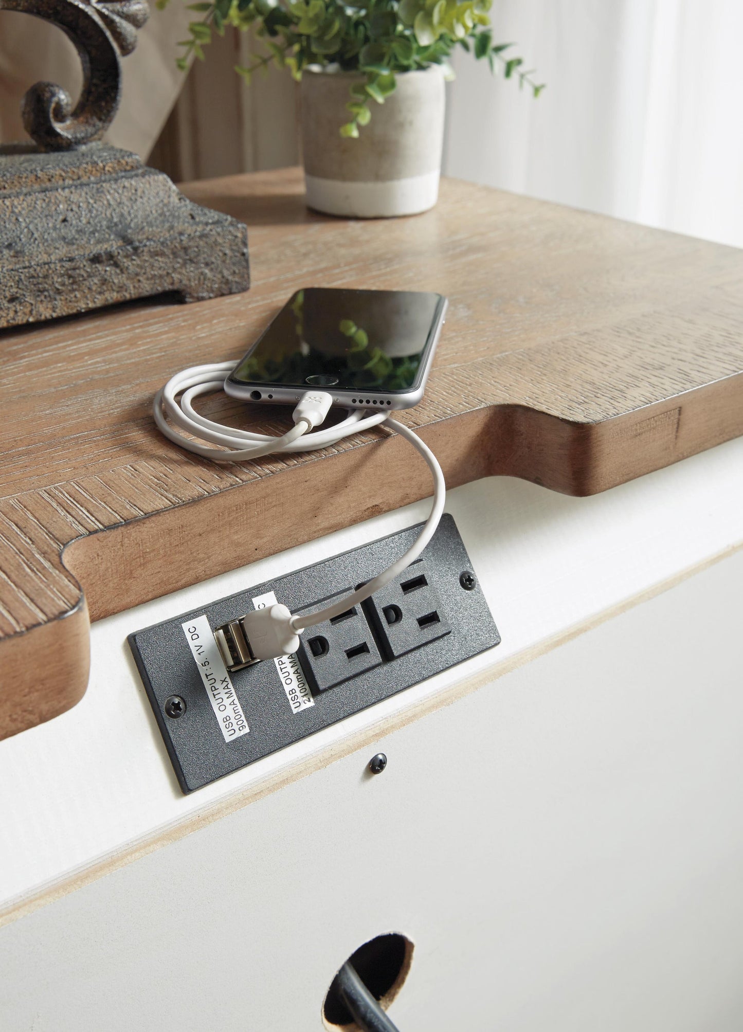 Realyn Three Drawer Night Stand