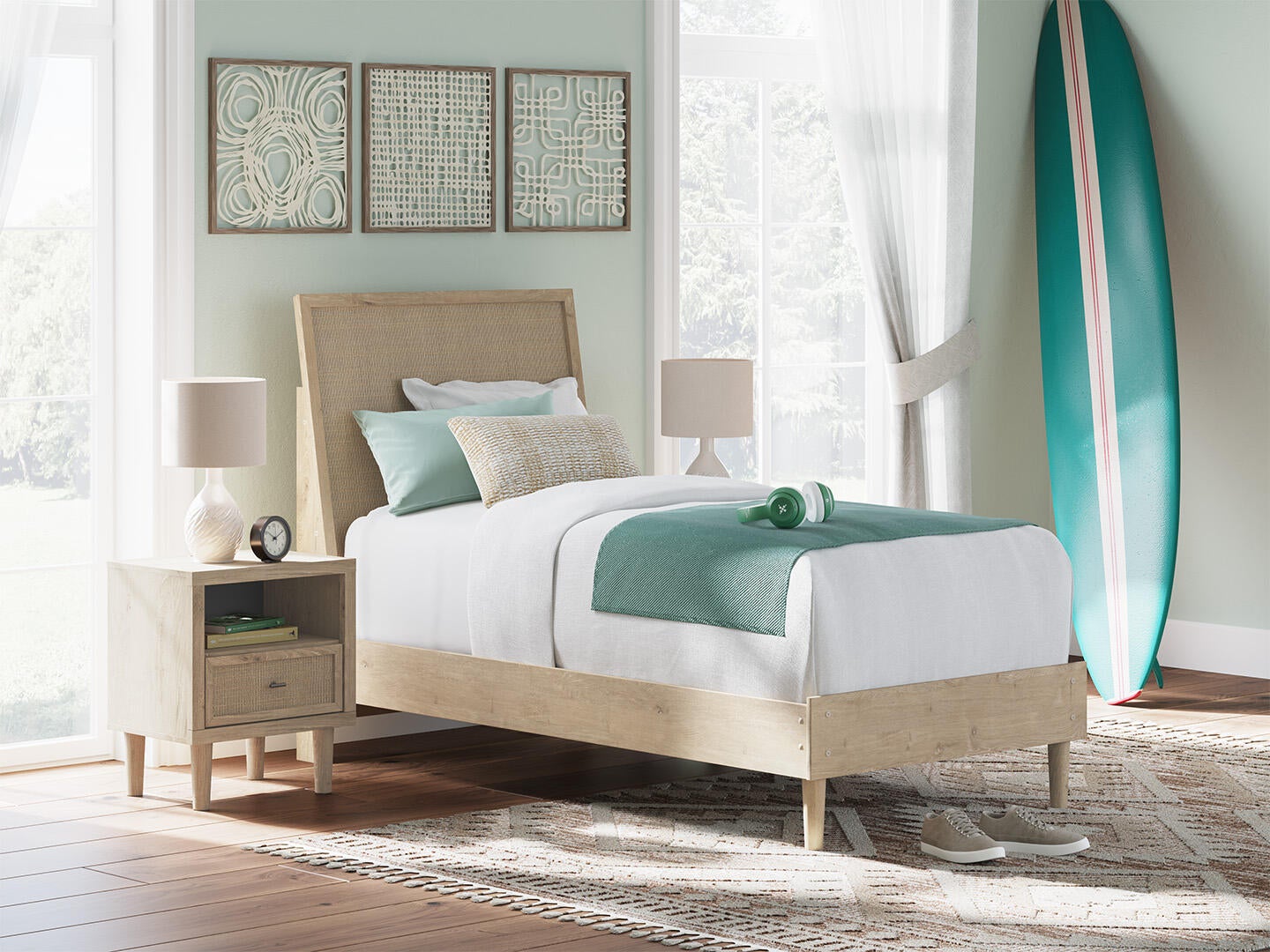 Cielden Twin Panel Bed