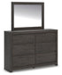 Parlayon King Panel Bed, Dresser, Mirror and Nightstand