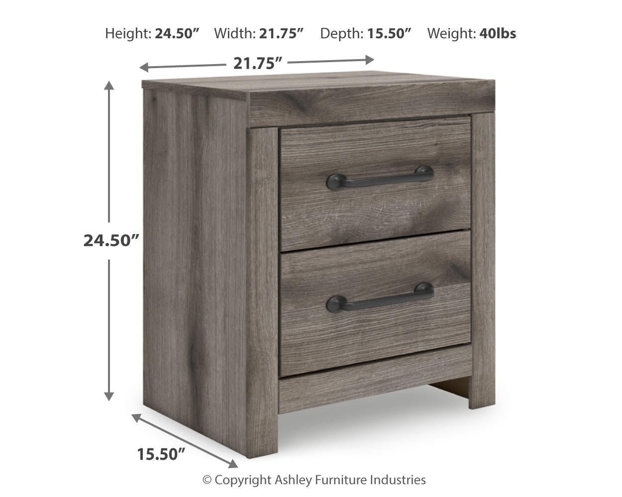 Urbanoore Twin Panel Bed, Dresser, Mirror, Chest and Nightstand