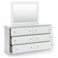 Bostwick Shoals Twin Panel Bed, Dresser and Mirror