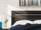Delmorta Queen Panel Bed, Dresser, Mirror, Chest and Nightstand