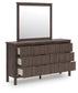 Cadmori Queen Panel Platform Bed, Dresser, Mirror, Chest and Nightstand