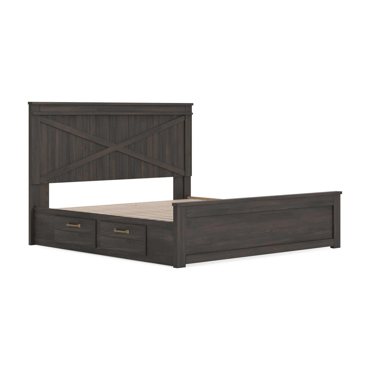 Vonitta Bay King Panel Platform Bed with Storage