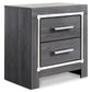 Lodanna King/California King Upholstered Panel Headboard with Mirrored Dresser, Chest and Nightstand