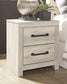 Cambeck Full Panel Bed with Mirrored Dresser and 2 Nightstands