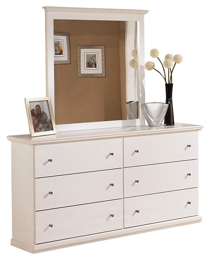 Bostwick Shoals King/California King Panel Headboard with Mirrored Dresser and 2 Nightstands