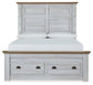 Haven Bay Queen Panel Storage Bed with Mirrored Dresser