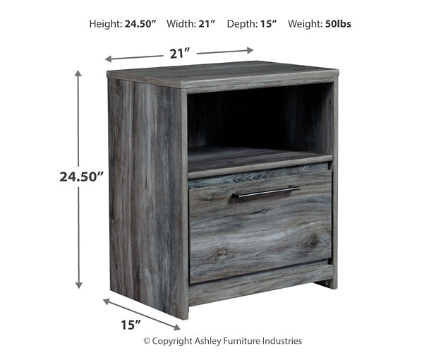 Baystorm Queen Panel Bed with Mirrored Dresser, Chest and Nightstand