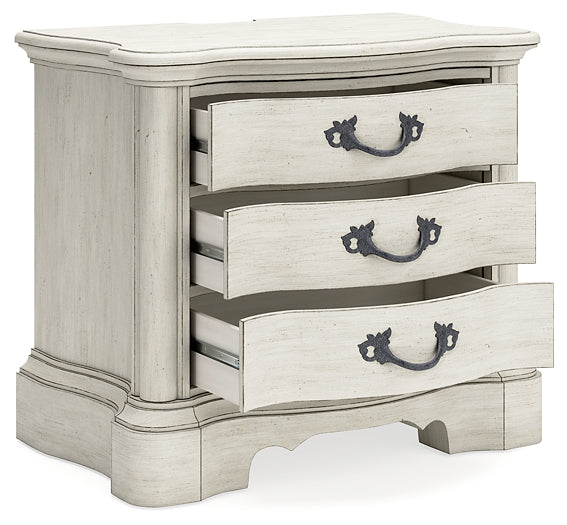 Arlendyne California King Upholstered Bed with Mirrored Dresser, Chest and 2 Nightstands