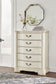 Arlendyne California King Upholstered Bed with Mirrored Dresser, Chest and 2 Nightstands