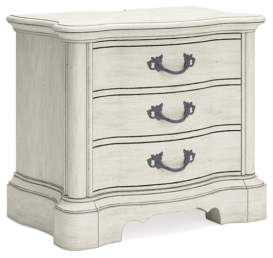 Arlendyne King Upholstered Bed with Mirrored Dresser, Chest and 2 Nightstands